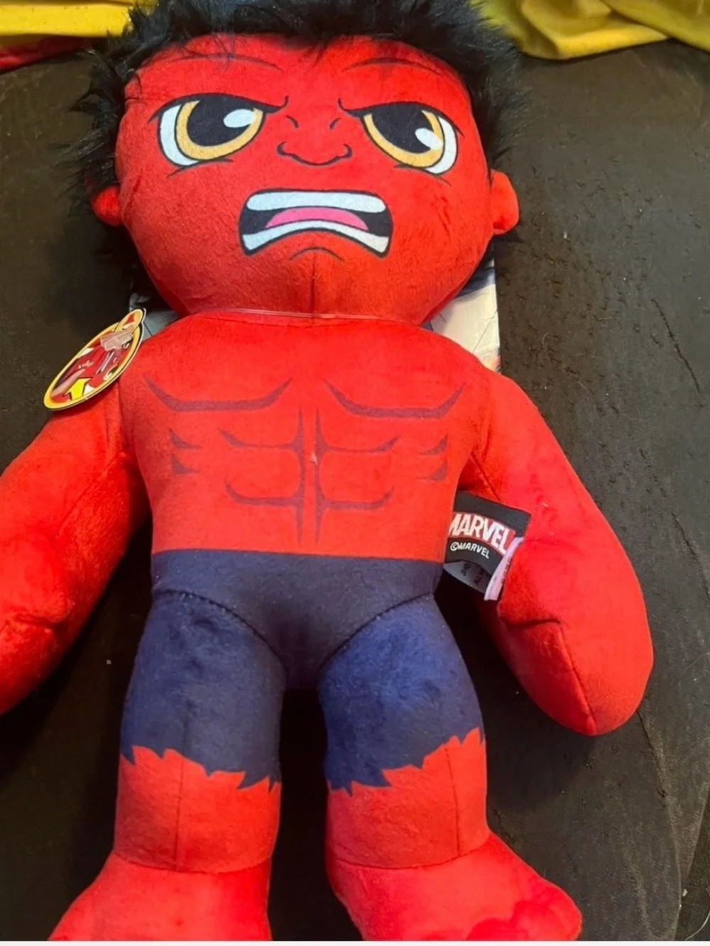 Marvel Red Hulk Plush - Red and Blue Soft Action Figure Toy